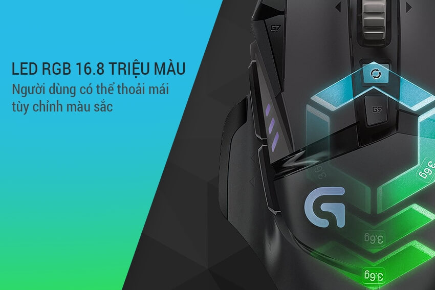 Chuột Chơi Game Có Dây Logitech Proteus Spectrum G502 3