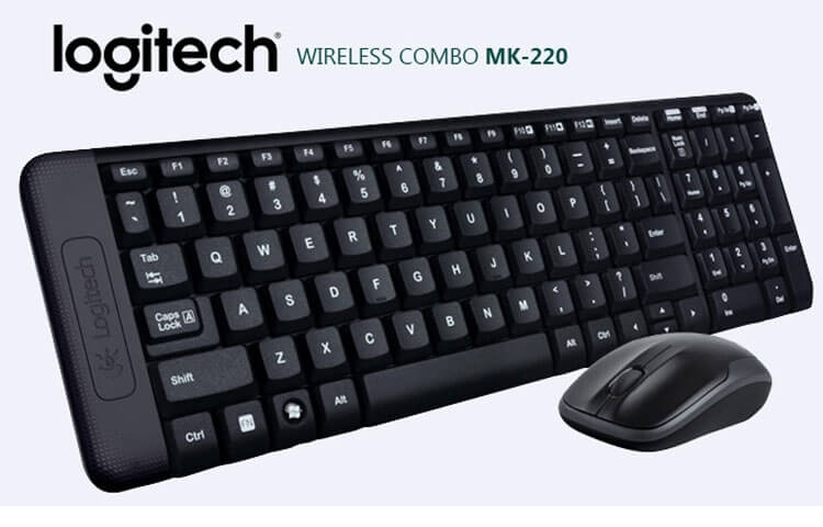 Bộ Bàn Phím Và Chuột Logitech MK220 Không Dây 2