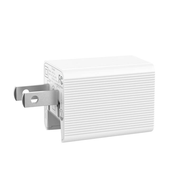 Adapter Sạc 2 Cổng 12W Orico WHB-2U Chân Gập