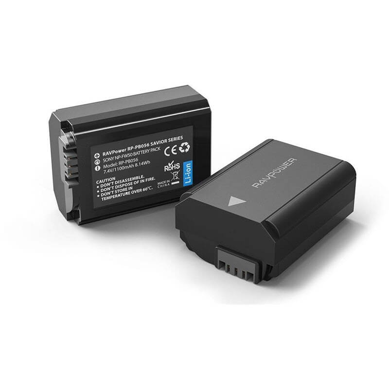Bộ Pin Máy Ảnh Sony NP FW50 Ravpower RP-PB056