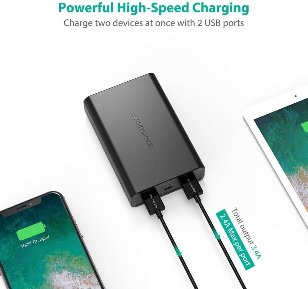 Pin Sạc Dự Phòng RAVPower RP-PB005 10000mAh 2