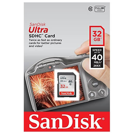 Thẻ Nhớ SD SanDisk Ultra Class 10 32GB - 48MB/s
