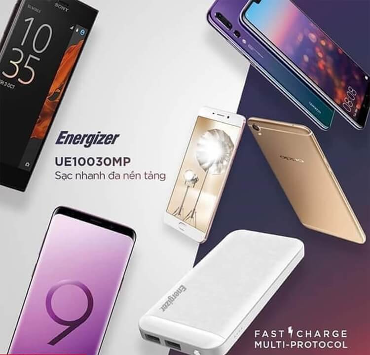 Pin Sạc Dự Phòng Energizer Siêu Nhân Hỗ Trợ Sạc Nhanh Đa Nền Tảng 10,000mAh - UE10030MP 3