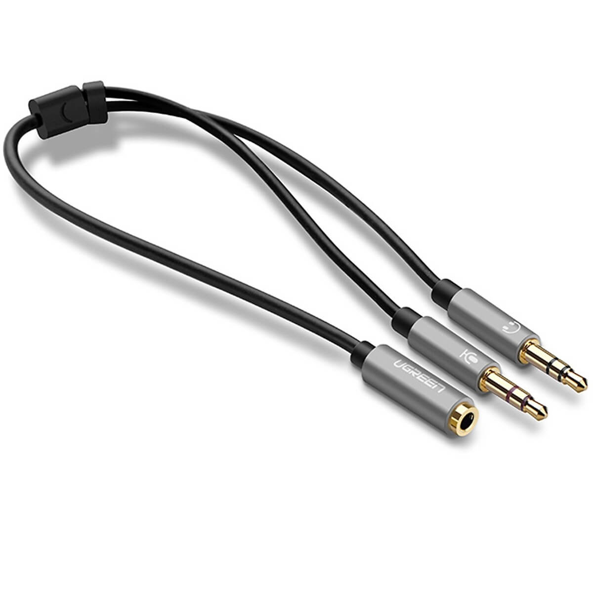 Dây Audio Chuyển Tai Nghe 3.5mm Đầu Cái Sang 2 Đầu Ugreen Av140 20899