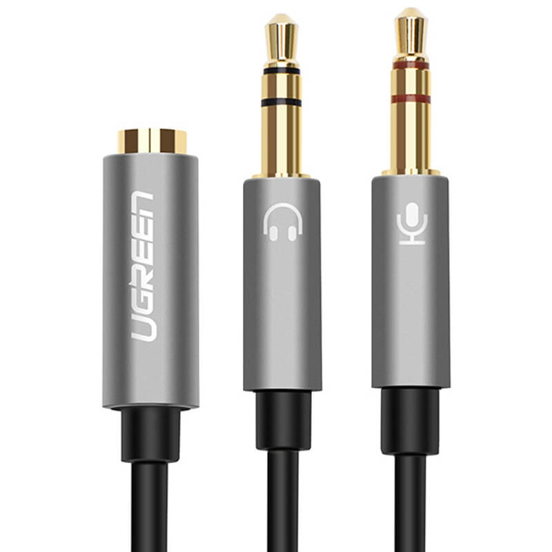 Dây Audio Chuyển Tai Nghe 3.5mm Đầu Cái Sang 2 Đầu Ugreen Av140 20899