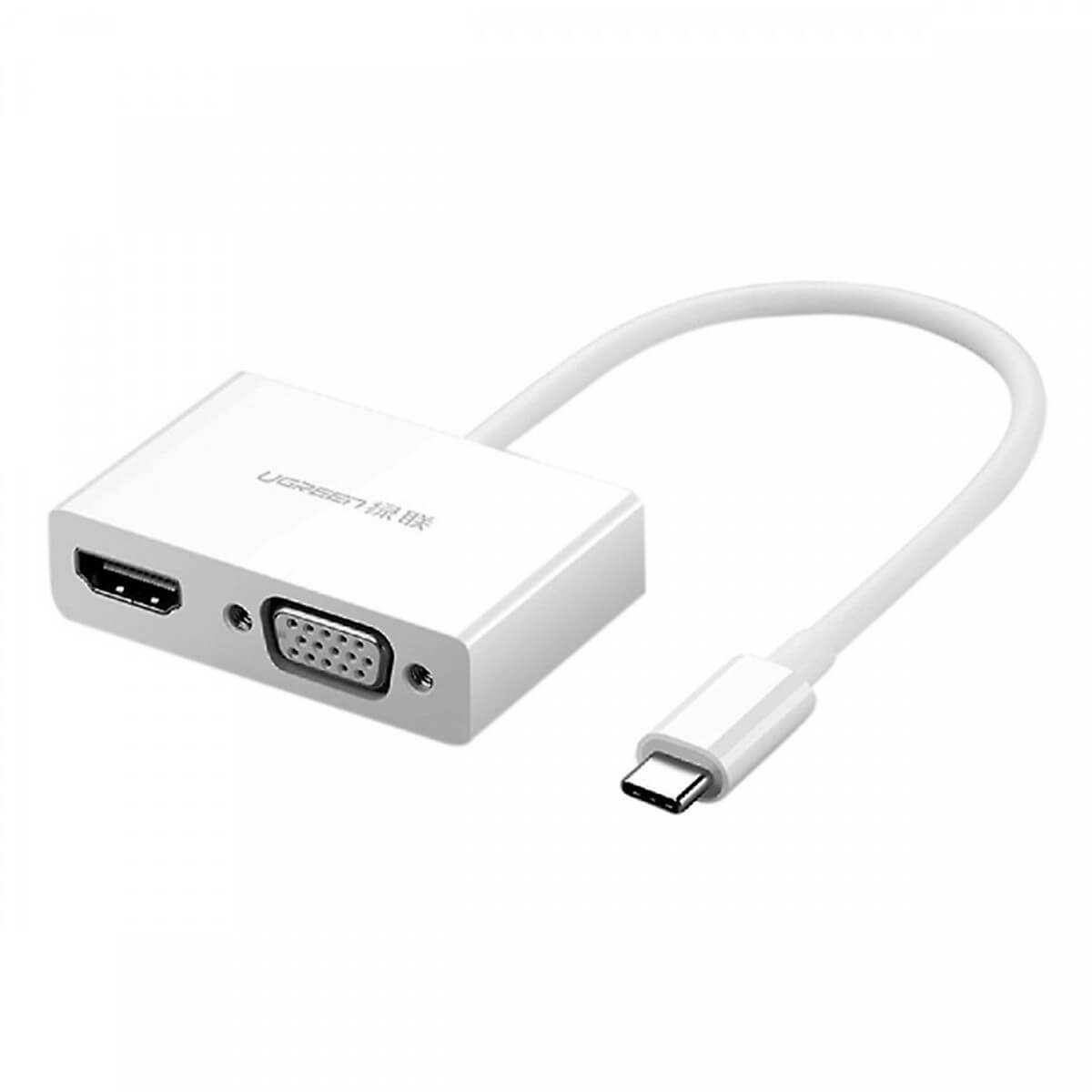 Cáp Chuyển Đổi USB Type C Sang HDMI Và VGA Ugreen 30843