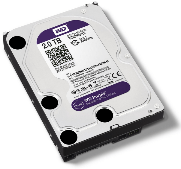 Ổ Cứng Camera WD 2TB/64MB/3.5 IntelliPower - WD20PURZ