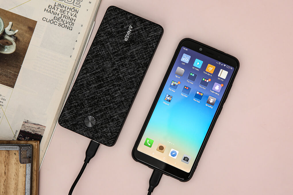 Pin Sạc Dự Phòng Tích Hợp Cổng Usb Type-C In/Out Hỗ Trợ Power Delivery PD Anker Essential 20000mAh PD - A1281