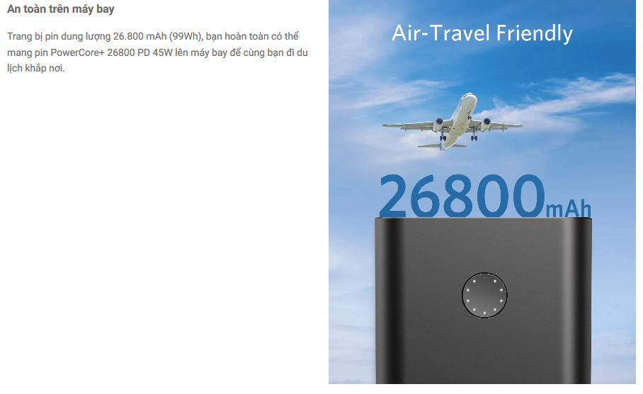 Bộ Pin Sạc Dự Phòng Anker PowerCore+ 26800mAh - B1376 4