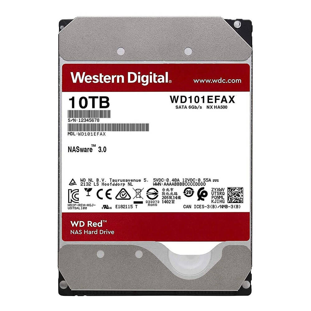 Ổ Cứng HDD NAS WD Red 10TB/256MB/5400/3.5 - WD101EFAX