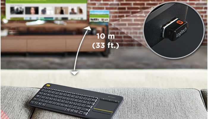Bàn Phím Không Dây Logitech K400 PLUS 1