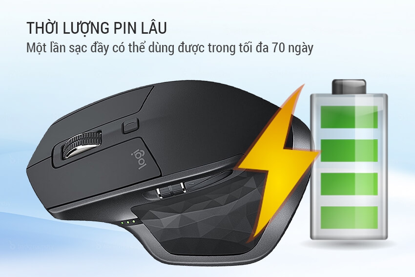 Chuột Không Dây Logitech MX Master 2S Receiver USB 3