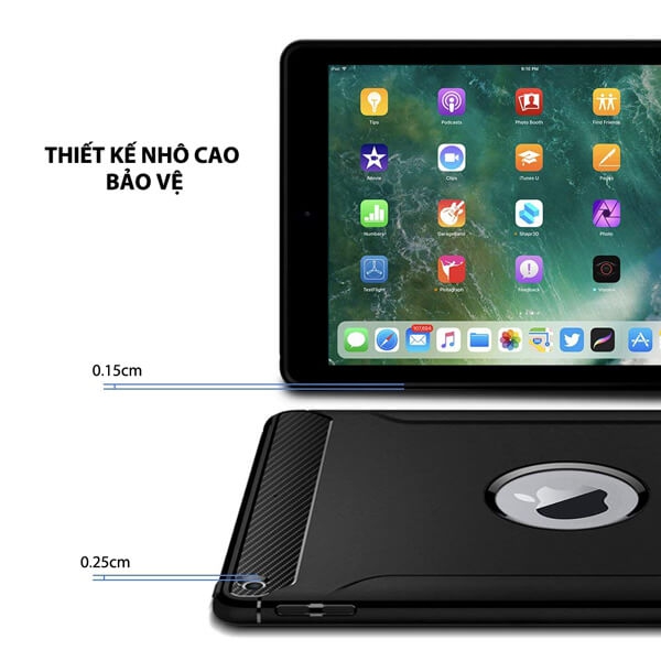 Ốp Lưng iPad 9.7 2018/2017 Spigen Rugged Armor