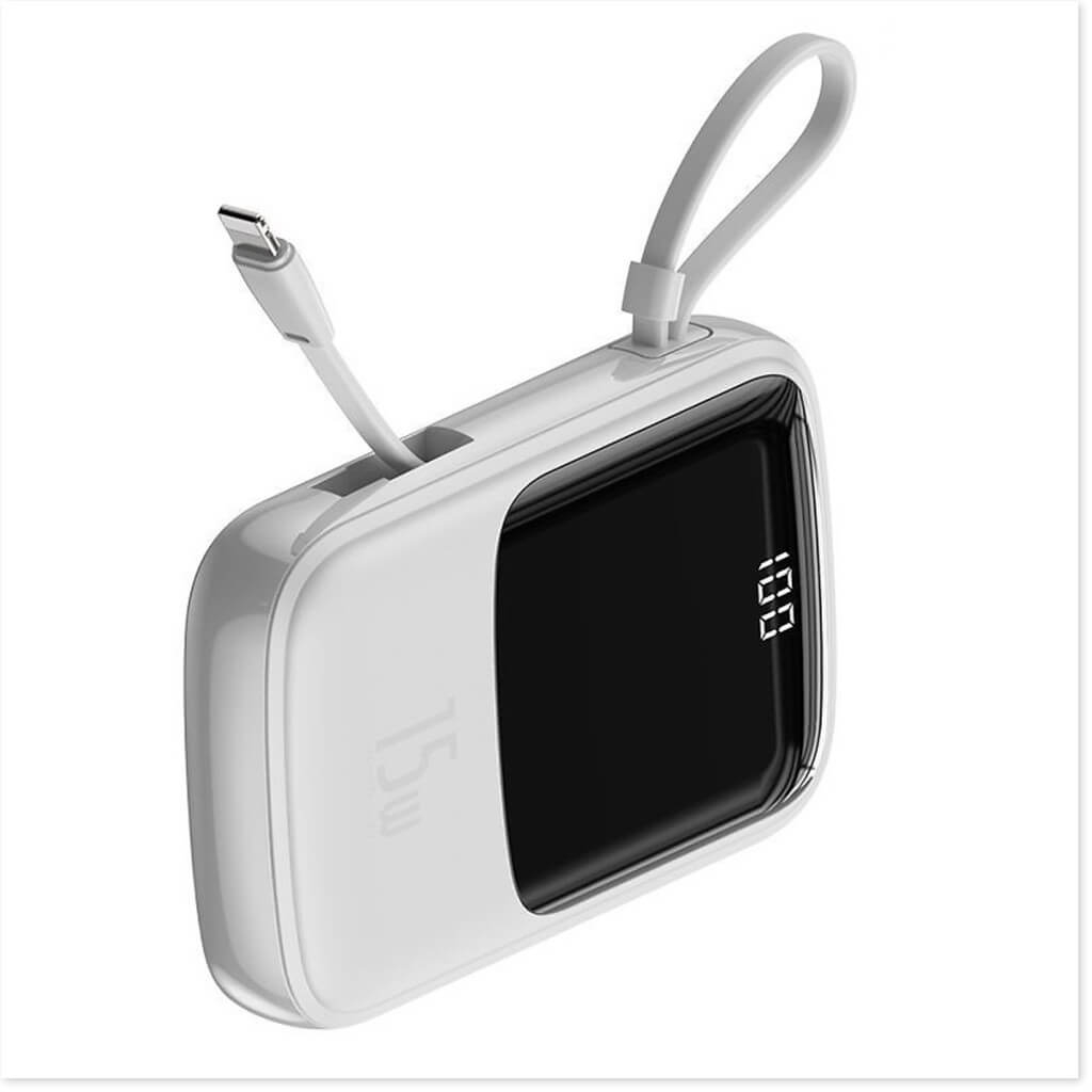 Pin Sạc Dự Phòng Mini Hỗ Trợ Sạc Nhanh 15W 10.000 mAh 2 Cổng Usb Và 1 Cổng Type-C Hiệu Baseus