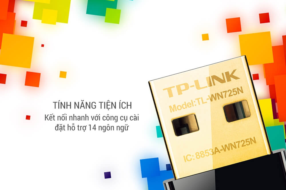 TP - Link TL- WN725N - USB Wifi Nano Chuẩn N Tốc Độ 150Mbps 3