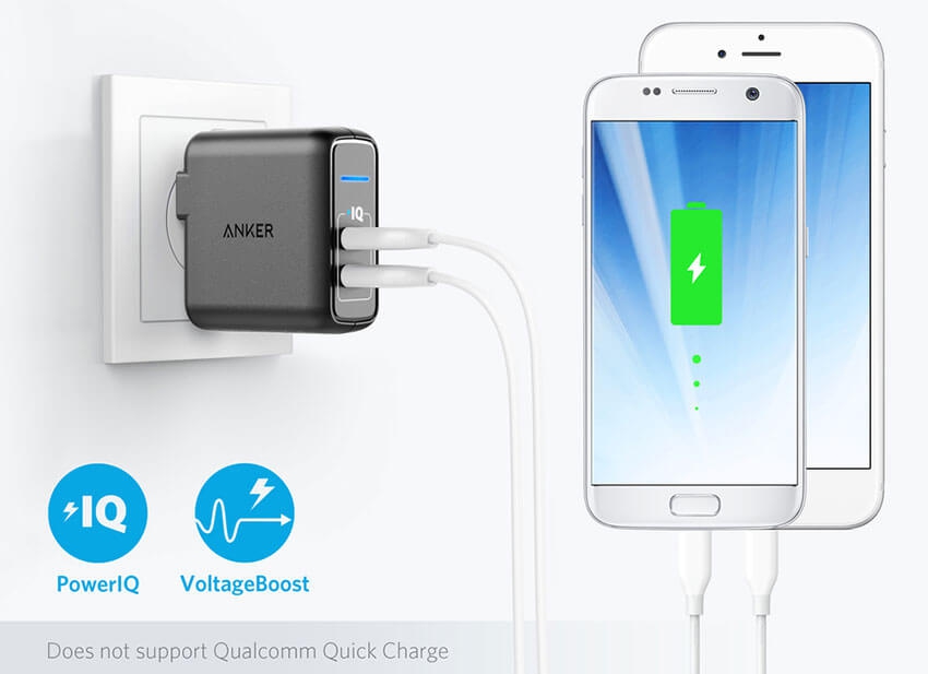 Adapter Sạc 2 Cổng Anker PowerPort Elite 24W - A2023 2