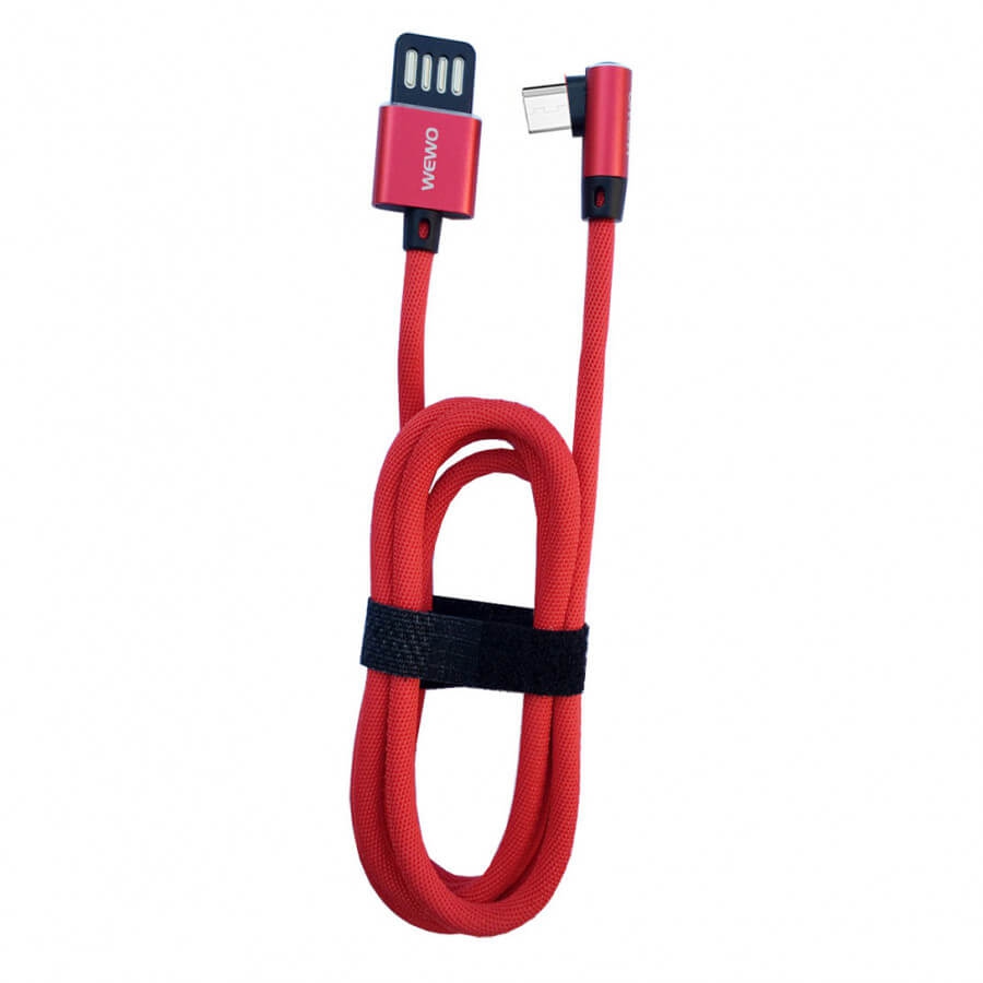 Cáp Sạc Wewo Wca-10 Micro USB Chữ L Chống Gãy, Chống Đứt - Dành Cho Game Thủ