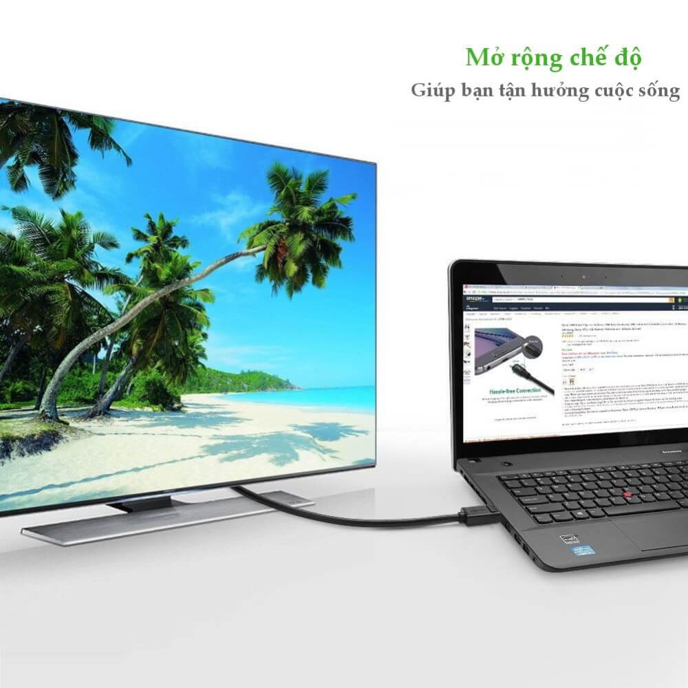 Dây Cáp DisplayPort 2 Đầu Đực Tốc Độ 21.6Gbps Dài 1.5M UGREEN DP102 10245 2