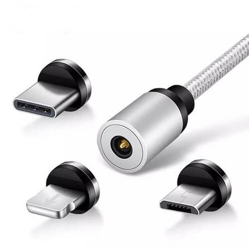 Dây Cáp Sạc 3 Chân Hút Nam Châm 2