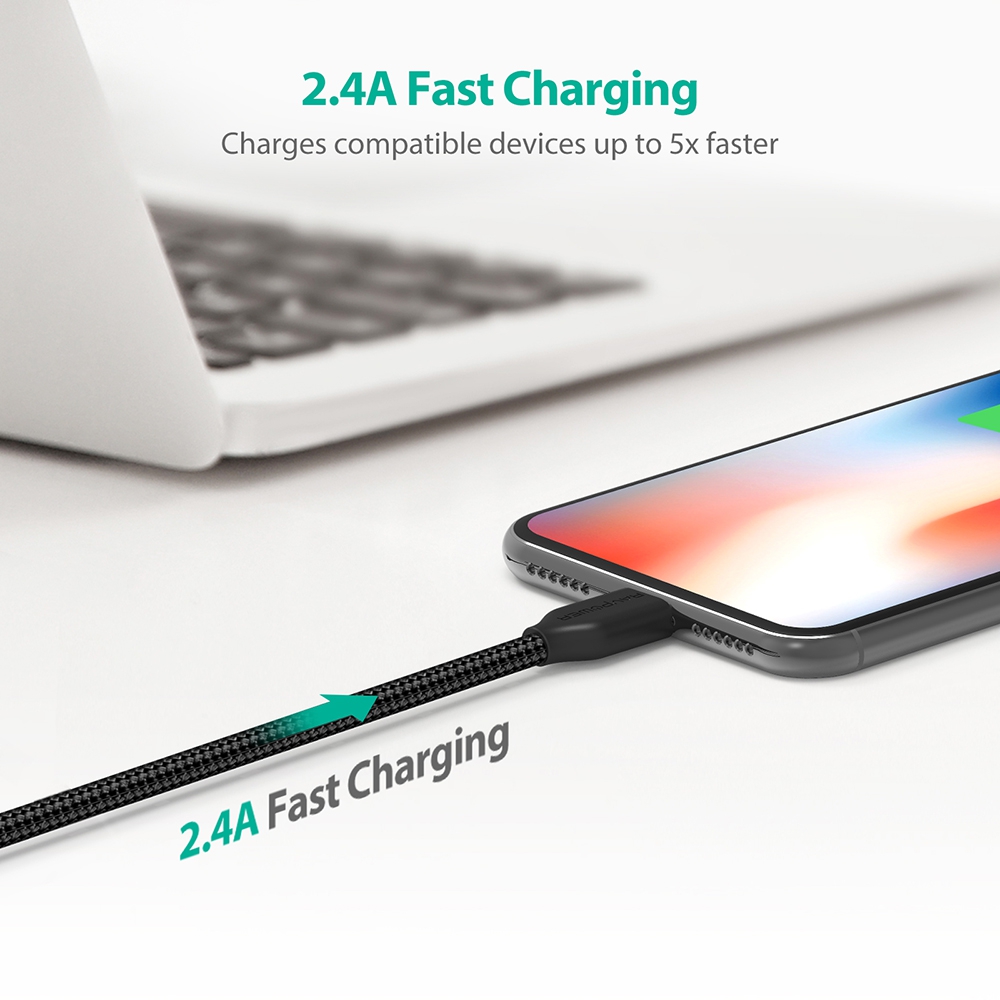 Dây Cáp Sạc Lightning Cho Iphone RAVPower 0.9m RP-CB019 Chuẩn MFi 1