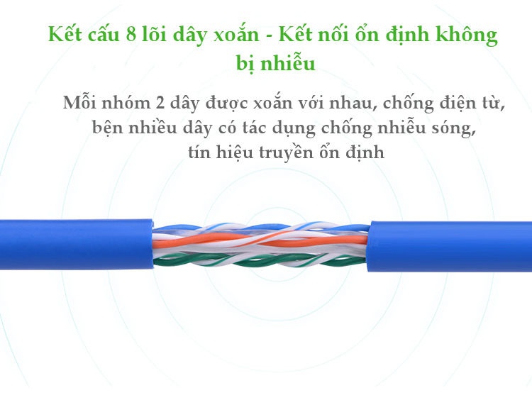 Dây Mạng Bấm Sẵn 2 Đầu Cat6 UTP Patch Cords Dài 30M UGREEN NW102 11209 5