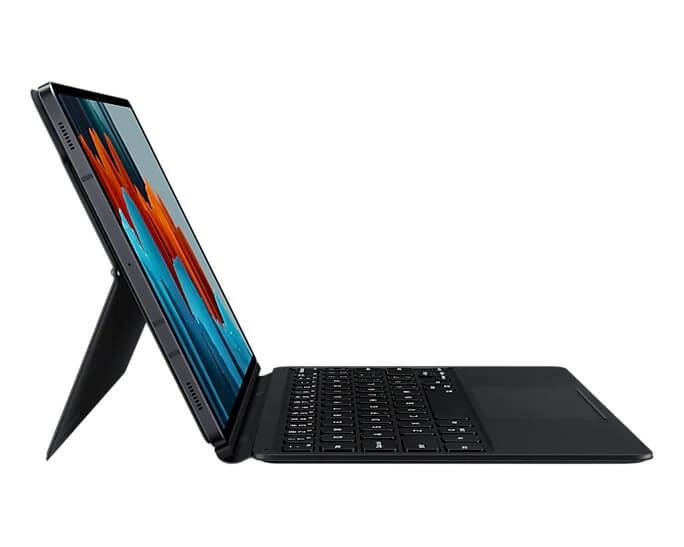 Bao Da Tích Hợp Bàn Phím Galaxy Tab S7 Book Cover Keyboard EF-DT870
