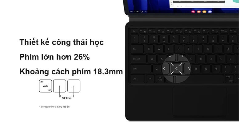 Galaxy Tab S7 Book Cover Keyboard 2