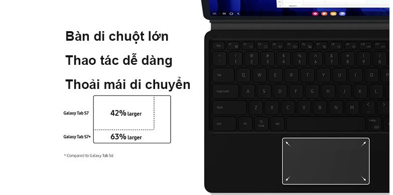 Galaxy Tab S7 Book Cover Keyboard 4