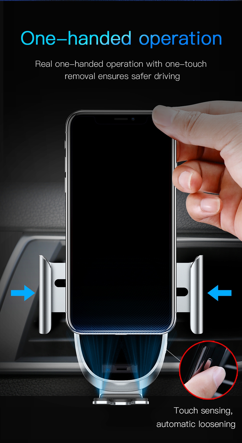 Giá Kê Điện Thoại Kẹp Tự Động Bằng Điện 5