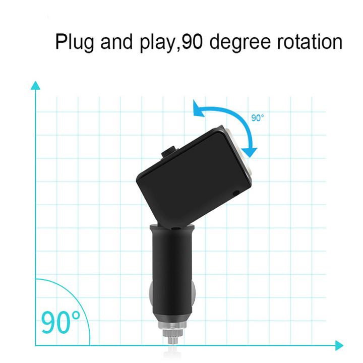 Tẩu Sạc Ô Tô Huyndai HY-32 Có Led 2 Tẩu 2 Cổng USB