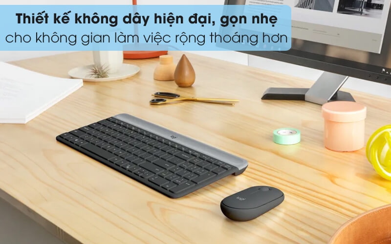 Bộ phím chuột không dây Logitech MK470 Slim 1