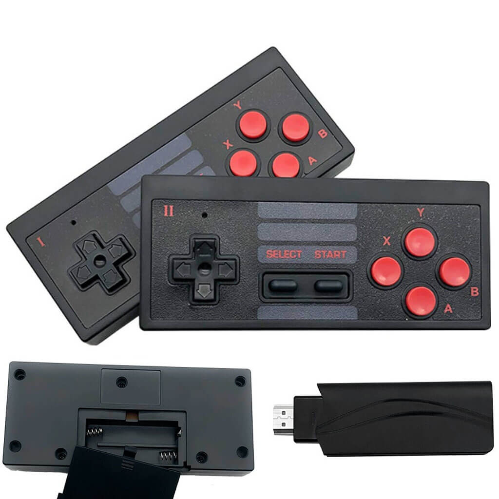 Máy Chơi Game Điện Tử Cầm Tay 4 Nút Tích Hợp 620 Trò Chơi 8 Bit Đầu Ra HDMI EMX-041