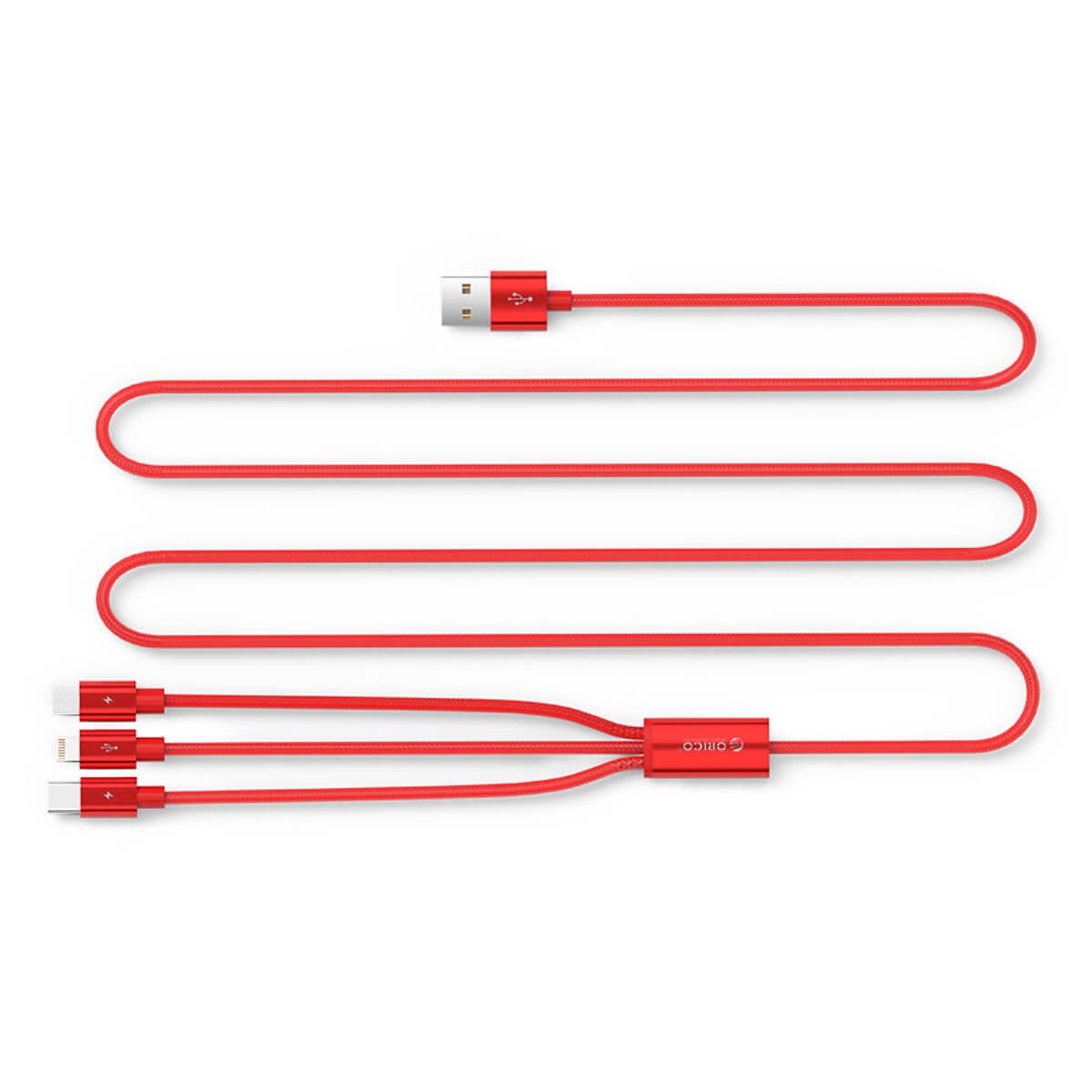 Dây Cáp Dù Sạc Điện Thoại 3 Đầu Orico Uts-12