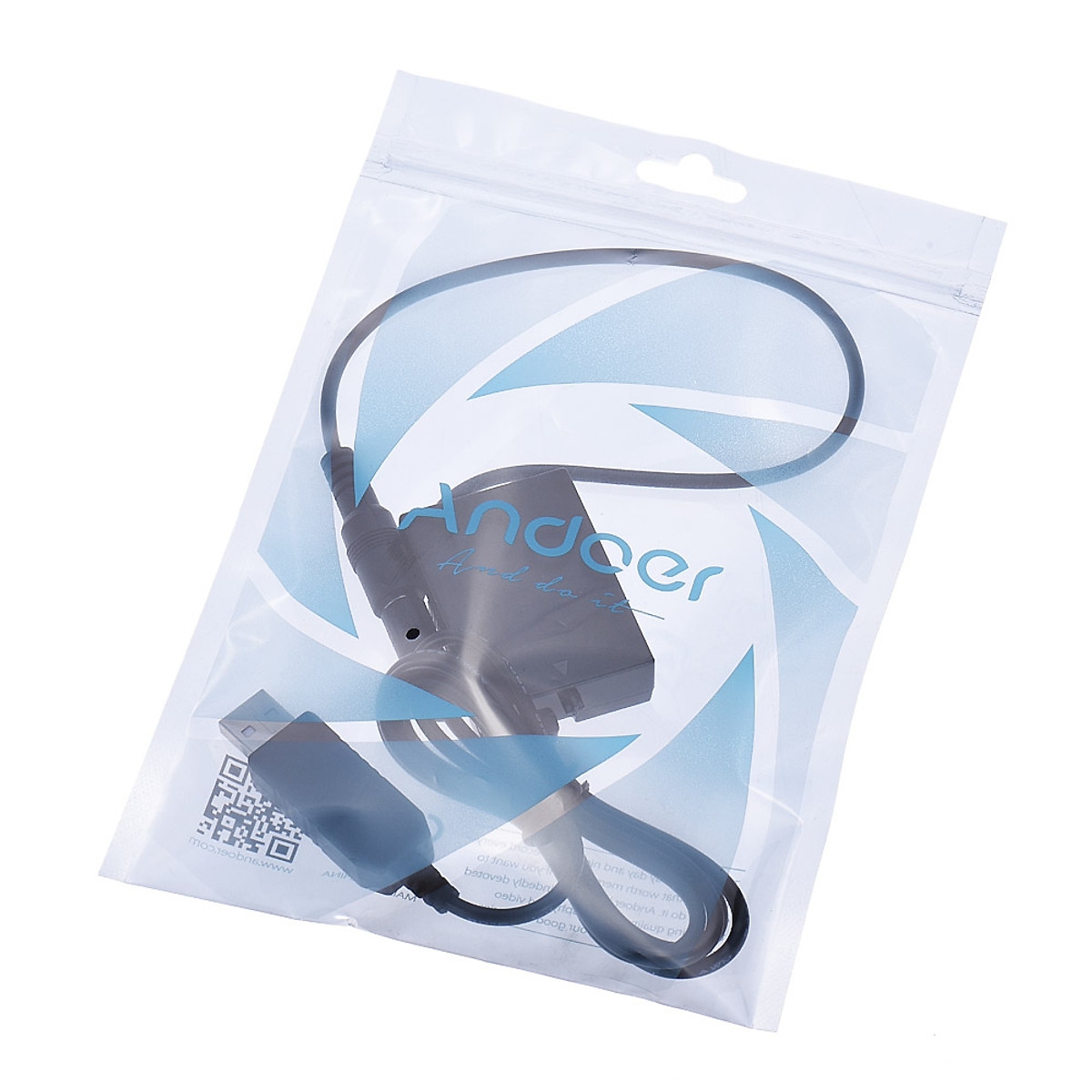 Pin Ảo DR-E8 Kèm Dây Chuyển USB Thay Thế Pin LP-E8 Andoer Cho Máy Ảnh Canon EOS 550D 600D 650D 700D 2