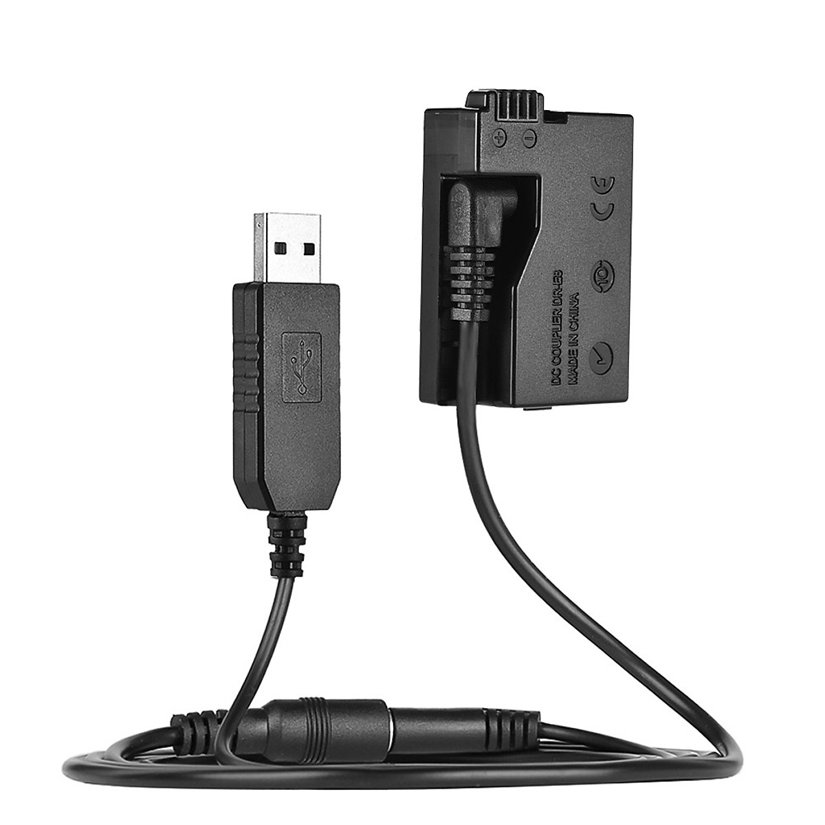 Pin Ảo DR-E8 Kèm Dây Chuyển USB Thay Thế Pin LP-E8 Andoer Cho Máy Ảnh Canon EOS 550D 600D 650D 700D
