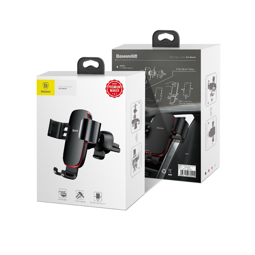 Giá Đỡ Điện Thoại Xoay 360 Độ Baseus Gắn Trên Cửa Gió Điều Hòa Ô Tô, Xe Hơi SUYL-D01 1