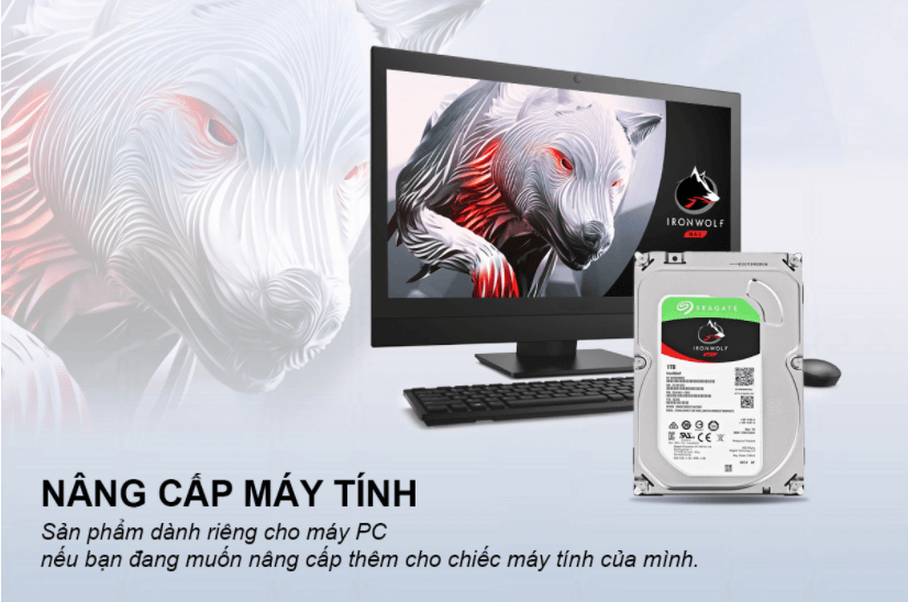 Ổ Cứng HDD Seagate IronWolf 1TB/64MB/3.5 - ST1000VN002 3