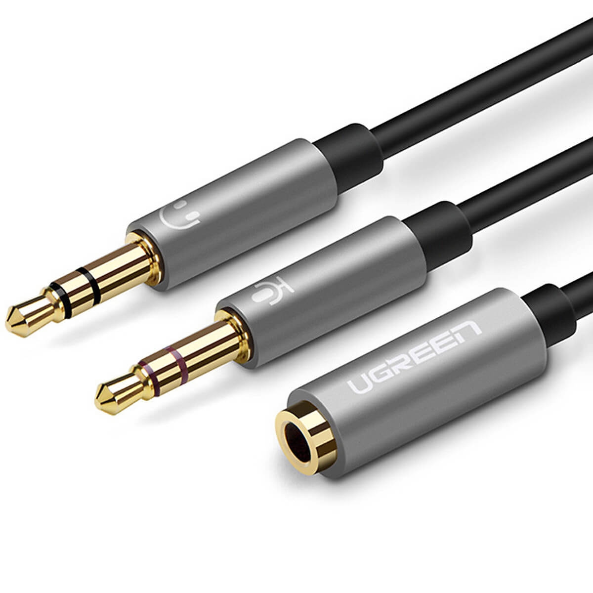 Dây Audio Cuyển Tai Nghe 3.5mm Đầu Cái Sang 2 Đầu UGREEN AV140 20899