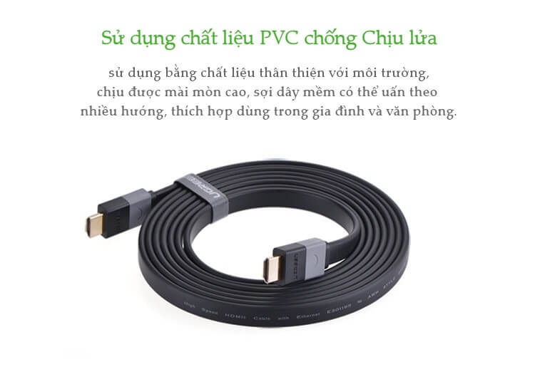 Cáp HDMI 1.4 Ugreen 30108 1m 1