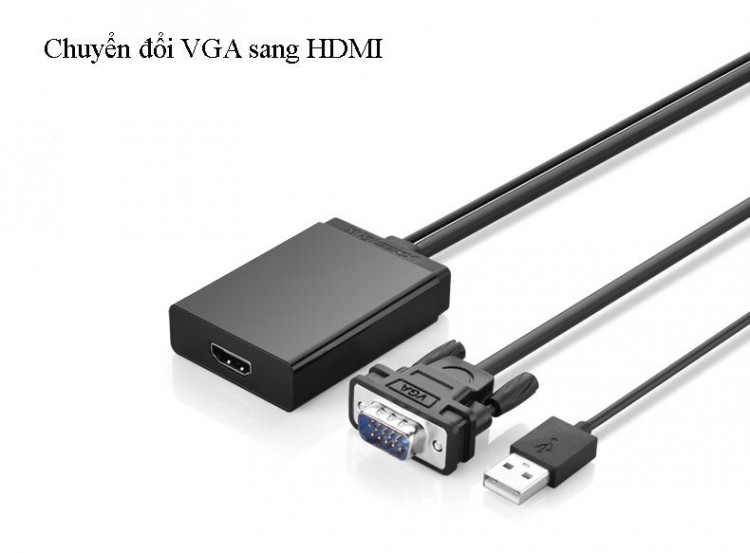 Cáp chuyển VGA to HDMI tích hợp Audio Ugreen UG-40213 1