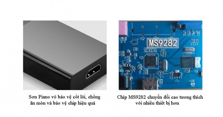 Cáp chuyển VGA to HDMI tích hợp Audio Ugreen UG-40213 3