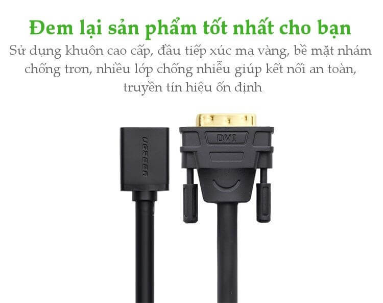Cáp Chuyển DVI Sang HDMI Ugreen 20118