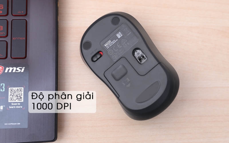 Chuột không dây Logitech Silent M220 5