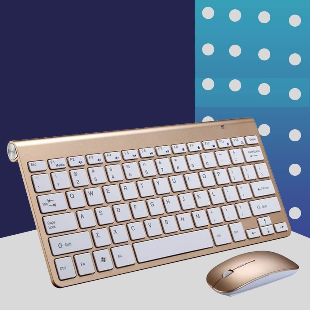 Bộ Bàn Phím Chuột Không Dây 2.4GHz Ultra-Thin D6U4