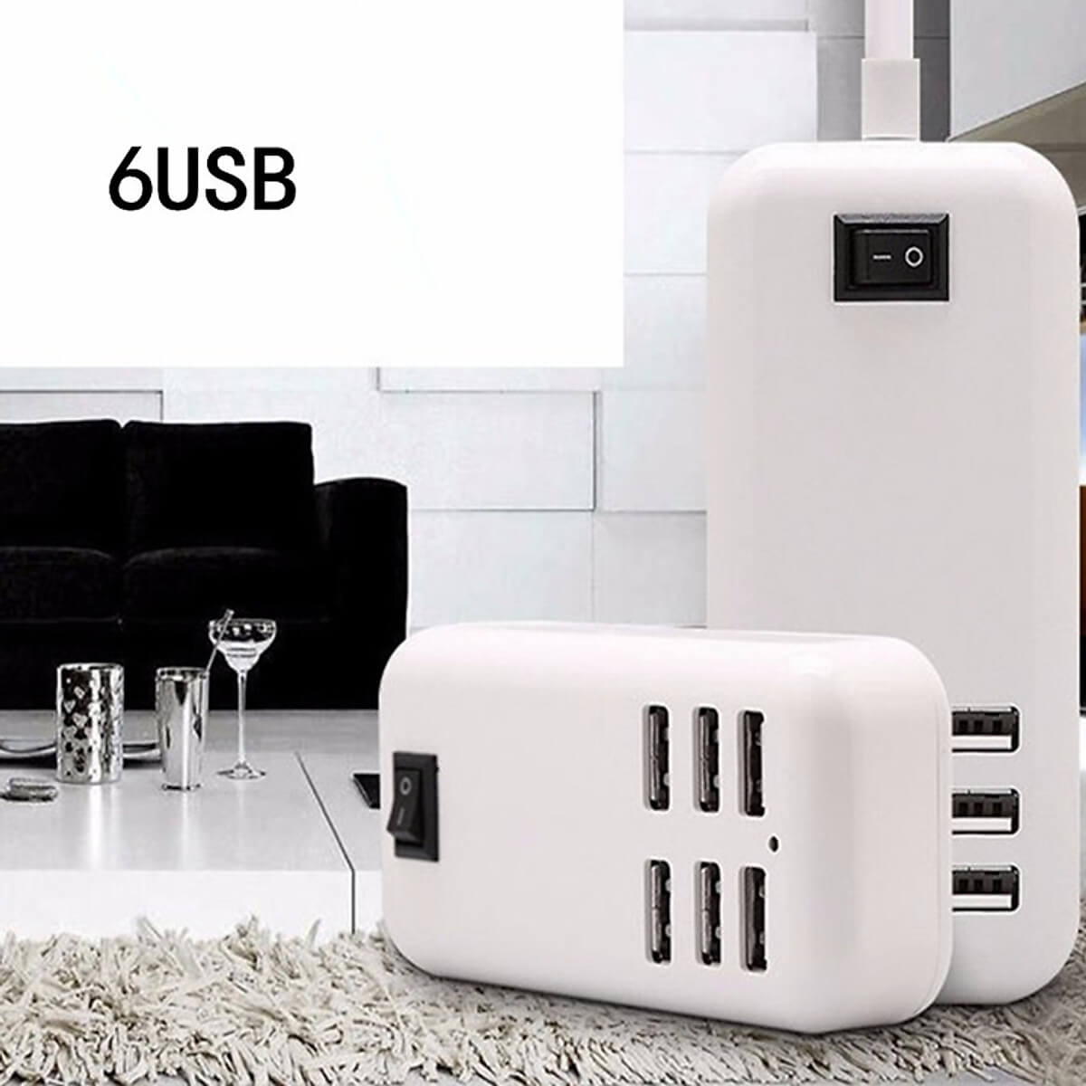 Bộ Sạc Điện Thoại 6 Cổng USB (20W) 1