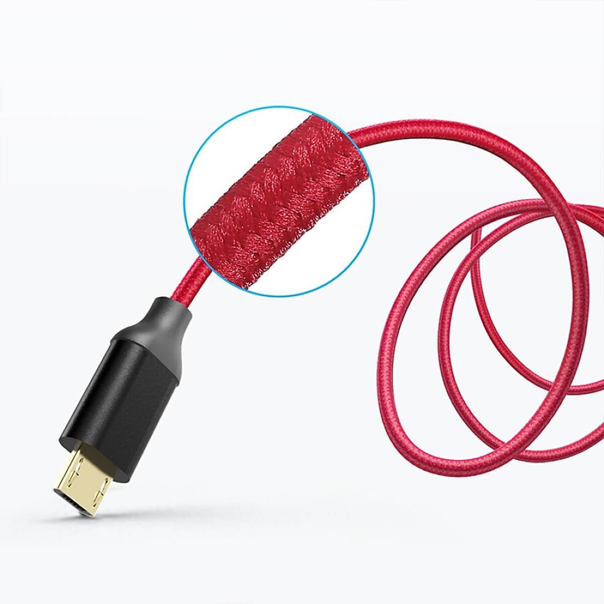 Cáp Sạc Cổng Micro USB 1.8m Anker A7116