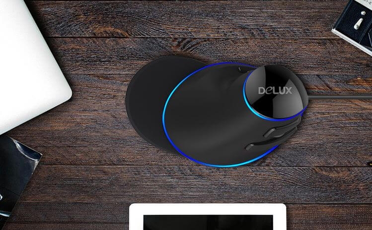 Chuột Đứng Có Dây Delux M618Plus Blu-Ray
