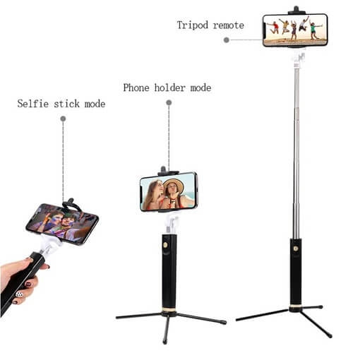 Gậy Selfie Tự Sướng Bluetooth K08 Có Chân Nhỏ gọn Thời Trang 2