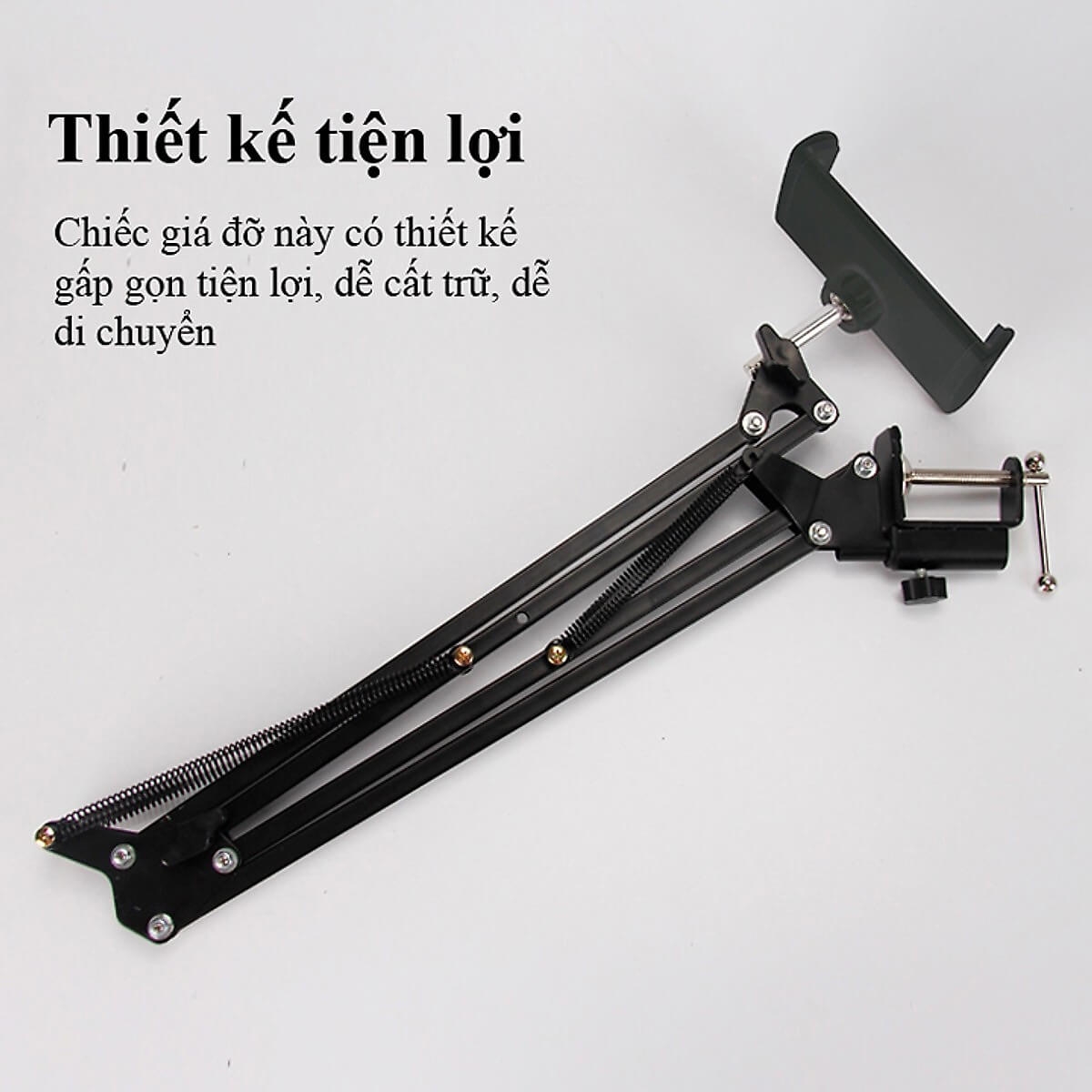 Giá Đỡ Điện Thoại, Máy Tính Bảng Có Chân Kẹp Đầu Giường, Cạnh Bàn
