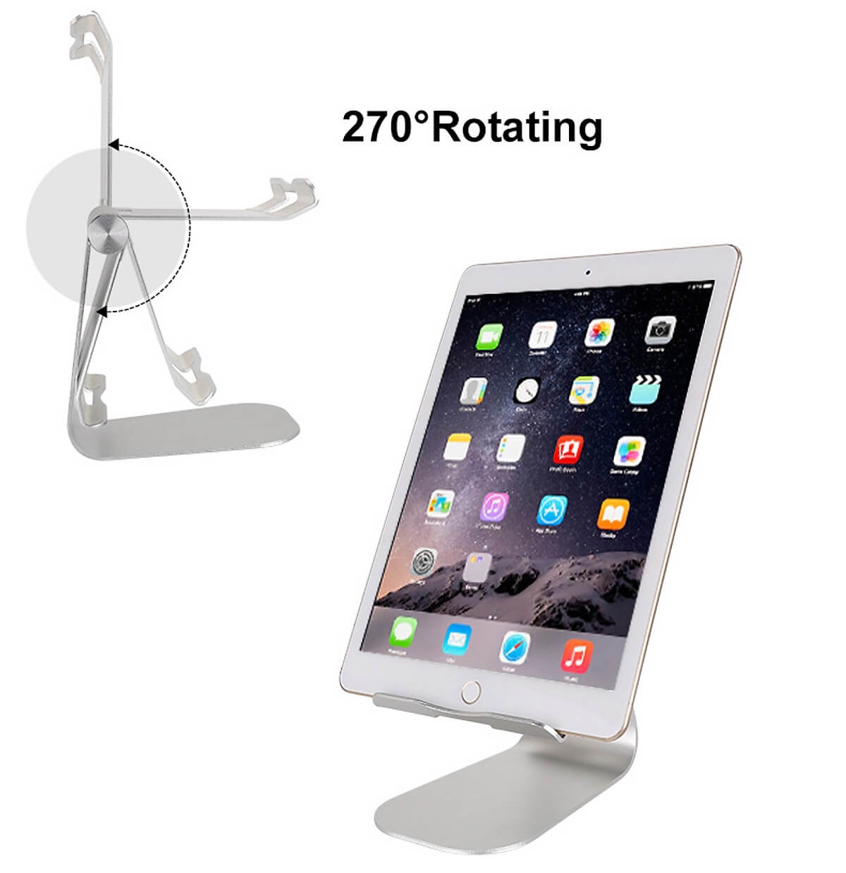 Giá Đỡ Nhôm Gập, Kê Mọi iPad Có Thể Thay Đổi Góc Nghiêng - Lazy Stand